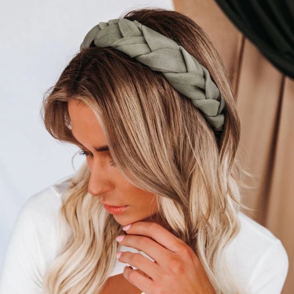 Vici Other - VICI BUBBLY BRAIDED TULLE HEADBAND - SAGE